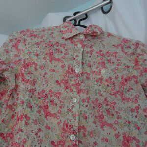 vintage american eagle size womens small floral blouse 'favorite fit' never worn
